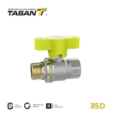 Vanne à boisseau sphérique en laiton PN5/72.5psi 35D