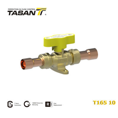 Soupape à gaz en laiton filetée NPT 72,5 psi 5 bars avec poignée en aluminium T165 10