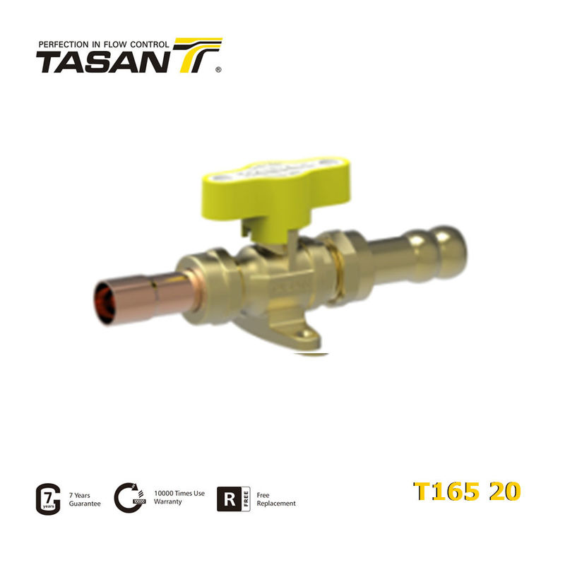 TASAN 1/2 "X14mm / 16mm tuyau vanne à boisseau sphérique vanne à gaz manuelle T165 20